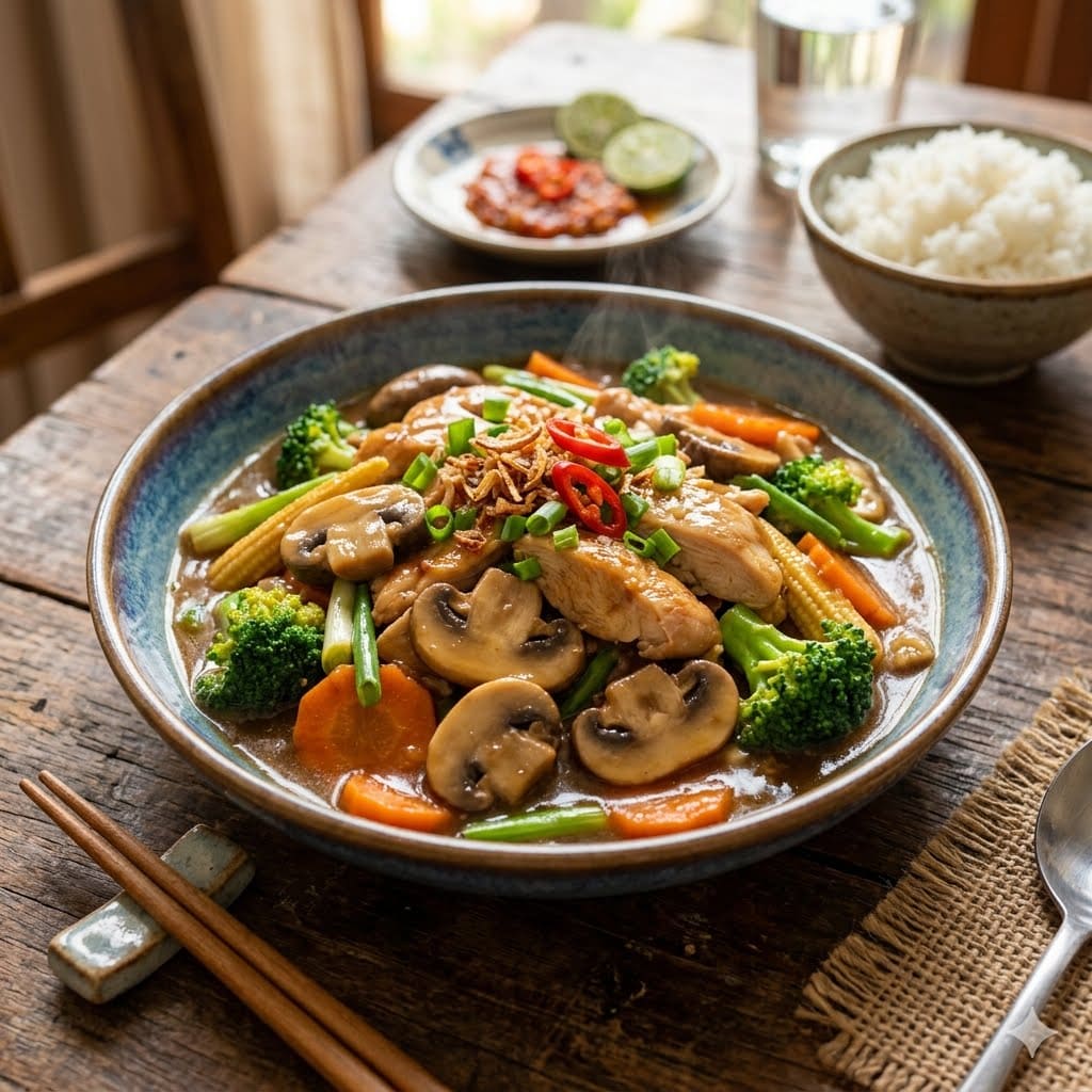 Ayam Cah Jamur